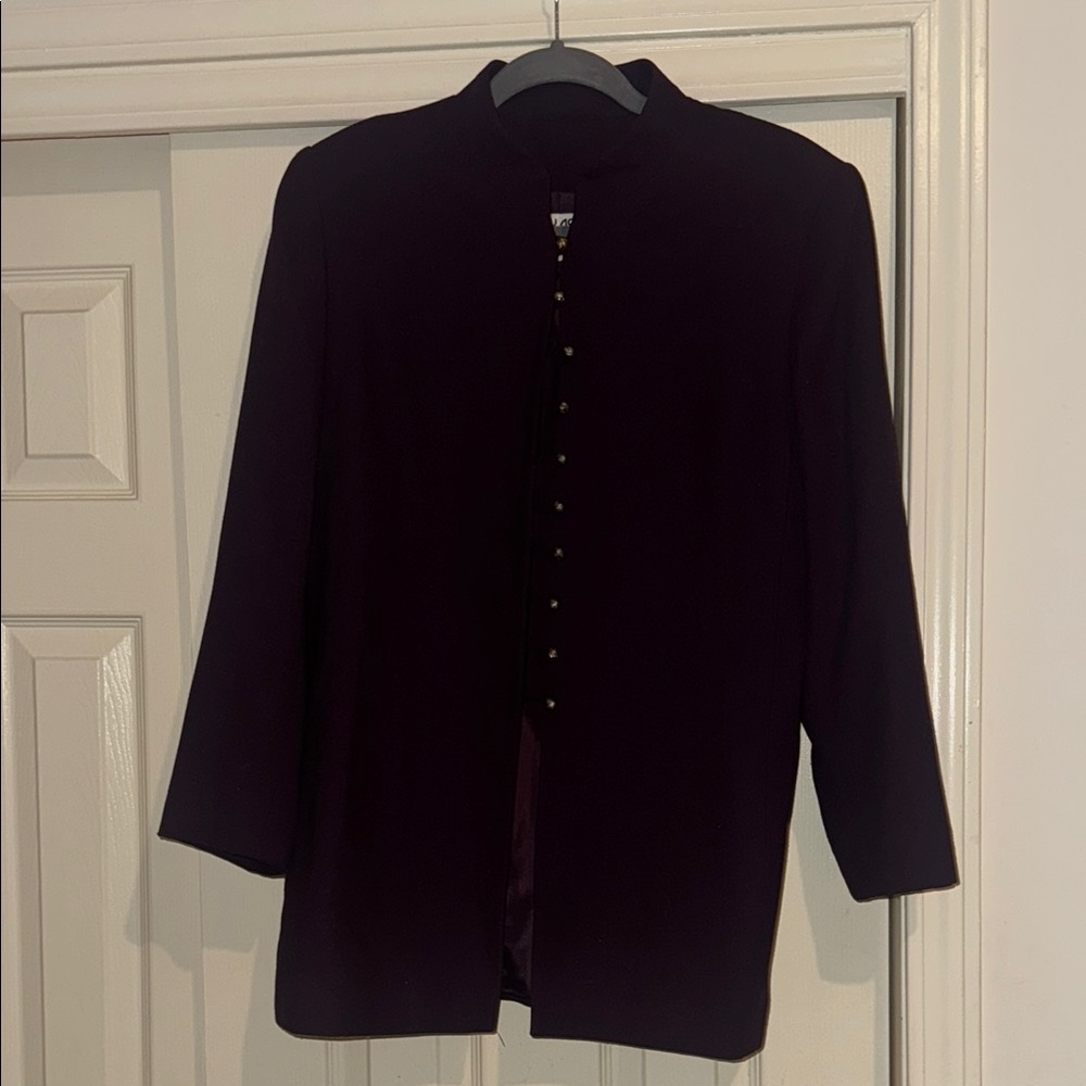 Kasper Black Blazer Sophisticated Suit Jacket